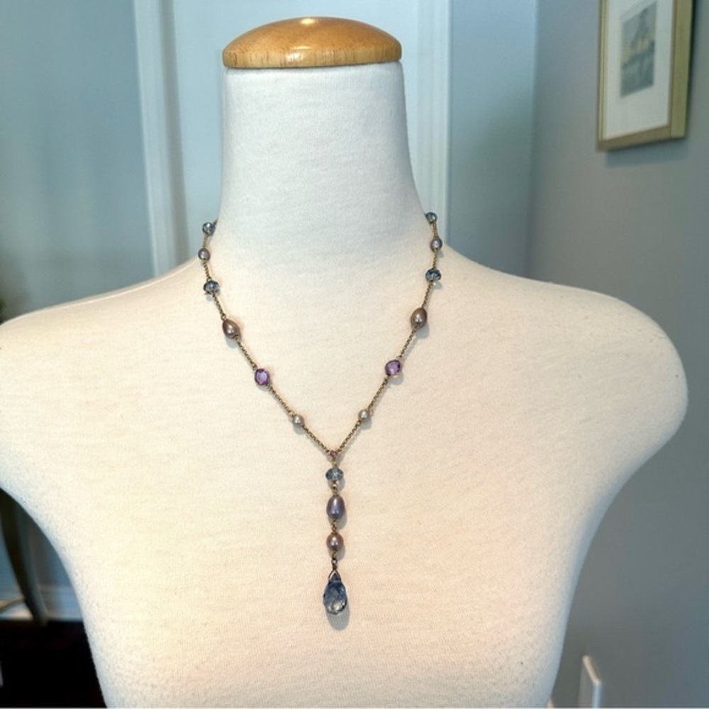 MONET Multi Colour Pearl and Gemstone Necklace